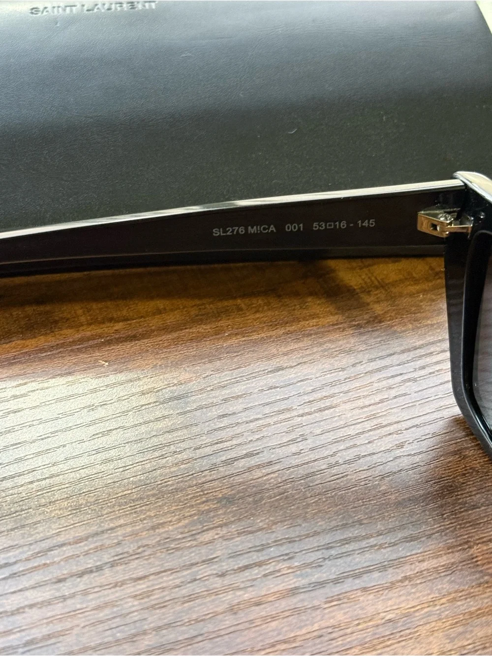 Saint Laurent Glossy Black Cat-Eye Sunglasses